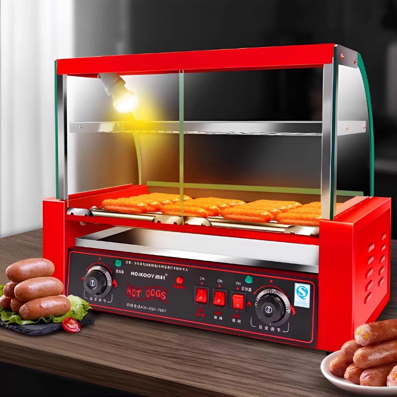 Kommerzielle 7-Röhren-Wurstgri – Hot Dog Press Bewertung und Preis